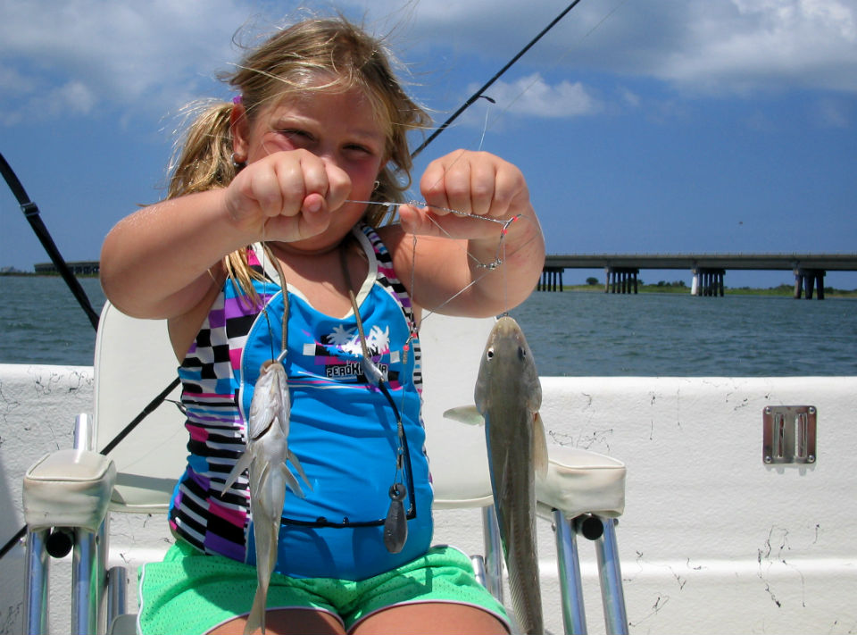 OBX kid's soundside fishing charters