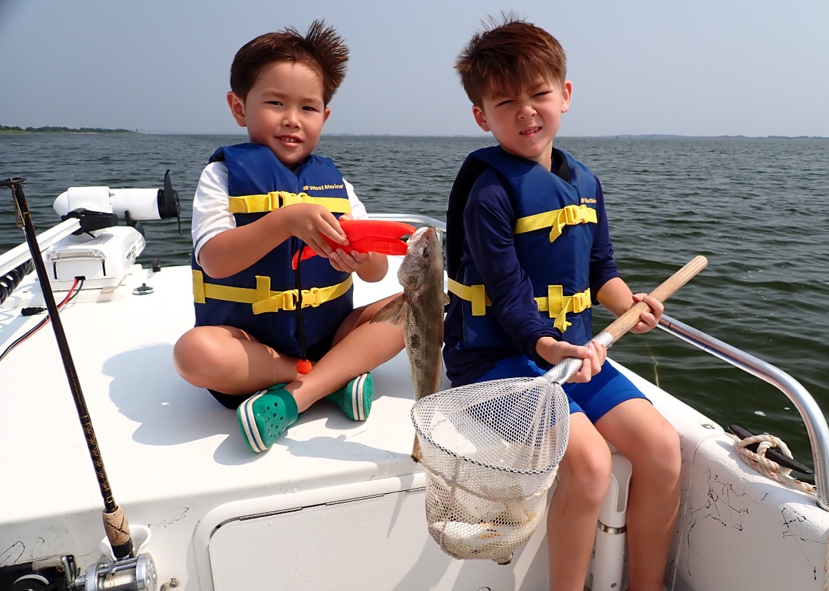 Fishing with kids on the OBX