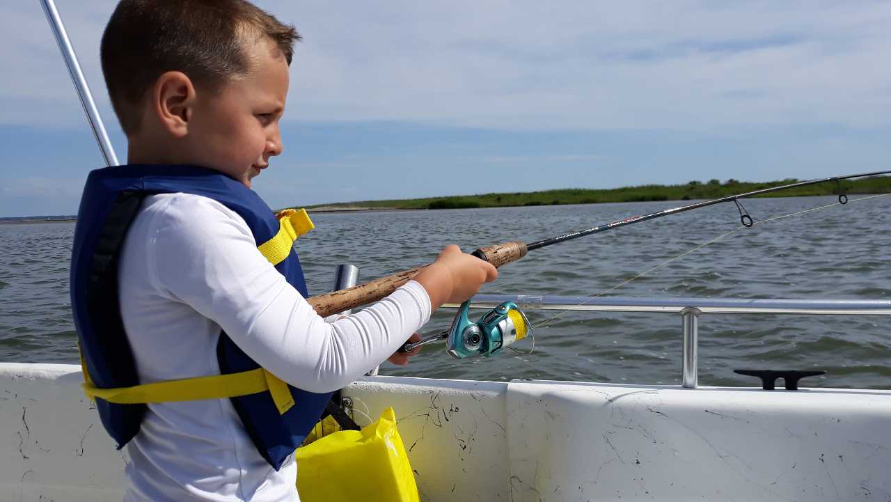 Fishing with young children on the OBX